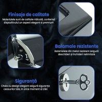 Cutie intors ceasuri automatice premium GlowforHome, Watch Winder, 4 spatii rotire si 6 sloturi depozitare - 6