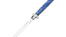 Cutit automat Blue Marble, lama stiletto, 23 cm