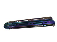 Cutit, Briceag fluture, Balisong, Butterfly 21.5 cm, Rainbow Classic - 3