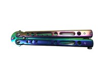 Cutit, Briceag fluture, Balisong, Butterfly 21.5 cm, Rainbow Classic - 6
