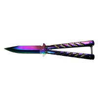 Cutit, Briceag fluture, Balisong, Butterfly 22.5 cm, Rainbow-Palette - 1