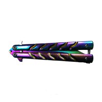 Cutit, Briceag fluture, Balisong, Butterfly 22.5 cm, Rainbow-Palette - 2