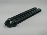 Cutit - Briceag fluture - Balisong - Butterfly de antrenament 22 cm, negru - 3