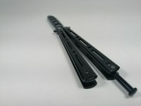 Cutit - Briceag fluture - Balisong - Butterfly de antrenament 22 cm, negru - 6