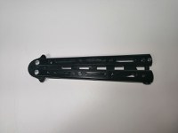 Cutit - Briceag fluture - Balisong - Butterfly de antrenament 22 cm, negru - 2