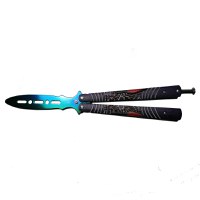 Cutit, Briceag fluture, Balisong, Butterfly pentru antrenament, 24 cm, Spider Web - 2
