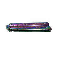 Cutit, Briceag fluture, Butterfly, Rainbow Strike, pentru antrenament, 21.5 cm - 4