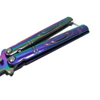 Cutit, Briceag fluture, Butterfly, Rainbow Strike, pentru antrenament, 21.5 cm - 3