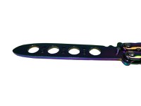 Cutit, Briceag fluture, Rainbow Style, pentru antrenament, 21.5 cm - 2