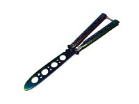 Cutit, Briceag fluture, Rainbow Style, pentru antrenament, 21.5 cm - 3