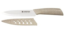 Cutit chef AMBITION Skiv, 15 cm, lama ceramica, alb