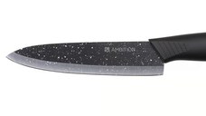Cutit chef AMBITION Skiv, 15 cm, lama ceramica, negru