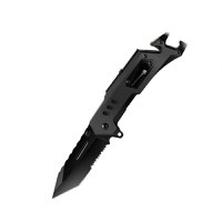 Cutit de buzunar multifunctional 9 in 1, pliabil, lumina LED, 21 cm - 1