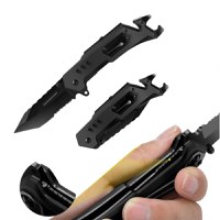Cutit de buzunar multifunctional 9 in 1, pliabil, lumina LED, 21 cm - 3