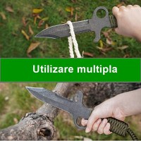 Cutit de vanatoare Full Tang, IdeallStore®, kaki, 34 cm - 6