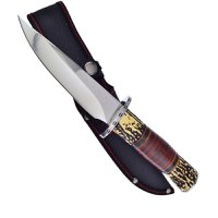 Cutit de vanatoare Hunting Survival, IdeallStore, 29 cm, Husa inclusa - 1