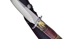Cutit de vanatoare Hunting Survival, IdeallStore, 29 cm, Husa inclusa