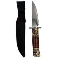 Cutit de vanatoare Hunting Survival, IdeallStore, 29 cm, Husa inclusa - 11