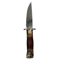 Cutit de vanatoare Hunting Survival, IdeallStore, 29 cm, Husa inclusa - 2