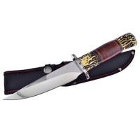 Cutit de vanatoare Hunting Survival, IdeallStore, 29 cm, Husa inclusa - 5