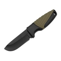 Cutit de vanatoare IdeallStore®, Adventure Touring, otel inoxidabil, 16.5 cm, negru, teaca inclusa - 2
