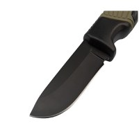 Cutit de vanatoare IdeallStore®, Adventure Touring, otel inoxidabil, 16.5 cm, negru, teaca inclusa - 9