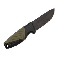 Cutit de vanatoare IdeallStore®, Adventure Touring, otel inoxidabil, 16.5 cm, negru, teaca inclusa - 3