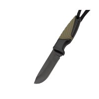 Cutit de vanatoare IdeallStore®, Adventure Touring, otel inoxidabil, 16.5 cm, negru, teaca inclusa - 6