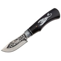 Cutit de vanatoare IdeallStore®, Ancient Scorpion, 22 cm, otel inoxidabil, negru - 1