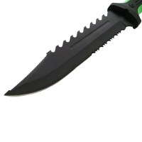 Cutit de vanatoare IdeallStore®, Black Trap, 32 cm, otel inoxidabil, negru - 3