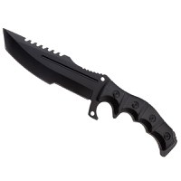 Cutit de vanatoare IdeallStore®, Dark Element, 30.5 cm, otel inoxidabil, negru - 4