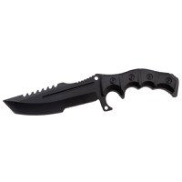 Cutit de vanatoare IdeallStore®, Dark Element, 30.5 cm, otel inoxidabil, negru - 2