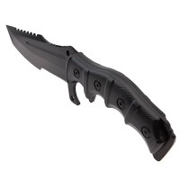 Cutit de vanatoare IdeallStore®, Dark Element, 30.5 cm, otel inoxidabil, negru - 6