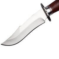 Cutit de vanatoare IdeallStore®, Fancy Blade, 25.5 cm, argintiu, teaca inclusa - 6