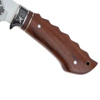 Cutit de vanatoare IdeallStore®, Mountain Stag , argintiu, 27.5 cm, teaca textila inclusa - 4