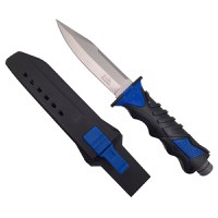 Cutit de vanatoare IdeallStore®, Survival Blade, otel inoxidabil, 28.5 cm, negru, teaca inclusa - 1