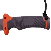 Cutit de vanatoare IdeallStore®, Survival King, 25 cm, otel inoxidabil, portocaliu, husa inclusa - 4