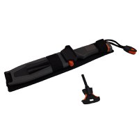 Cutit de vanatoare IdeallStore®, Survival King, 25 cm, otel inoxidabil, portocaliu, husa inclusa - 7