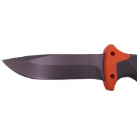 Cutit de vanatoare IdeallStore®, Survival King, 25 cm, otel inoxidabil, portocaliu, husa inclusa - 5