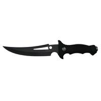 Cutit de vanatoare IdeallStore®, Vendetta Knife, otel inoxidabil, negru, 31.5 cm, toc inclus - 1