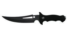 Cutit de vanatoare IdeallStore®, Vendetta Knife, otel inoxidabil, negru, 31.5 cm, toc inclus