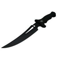 Cutit de vanatoare IdeallStore®, Vendetta Knife, otel inoxidabil, negru, 31.5 cm, toc inclus - 2