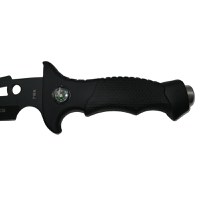 Cutit de vanatoare IdeallStore®, Vendetta Knife, otel inoxidabil, negru, 31.5 cm, toc inclus - 4