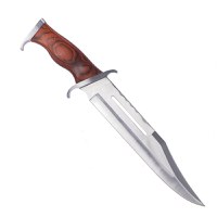 Cutit de vanatoare, Rambo 3, IdeallStore®, 42 cm, teaca inclusa - 1