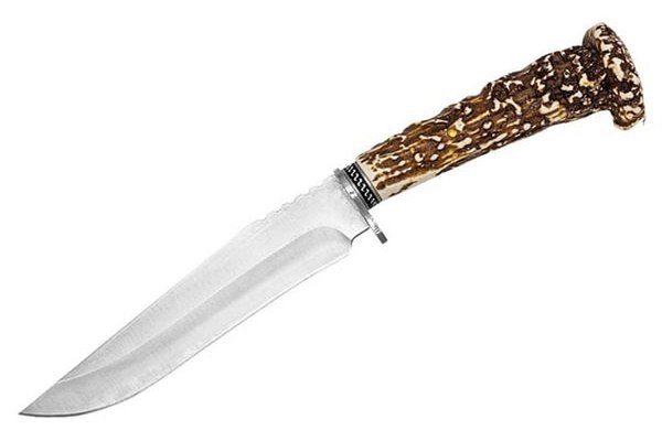 Cutit de vanatoare Stag Antlers, 30 cm, teaca cordura, maro