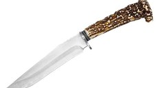 Cutit de vanatoare Stag Antlers, 30 cm, teaca cordura, maro