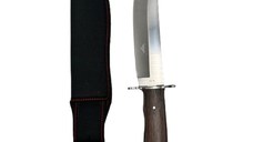 Cutit de vanatoare Wood Knife, IdeallStore, 33 cm, Husa inclusa