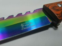 Cutit de vanatoare, Wood Rainbow, 33 cm, multicolor - 6