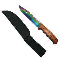 Cutit de vanatoare, Wood Rainbow, 33 cm, multicolor - 1