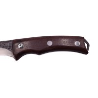 Cutit japonez IdeallStore®, lucrat manual, Hunter Swish, 27.5 cm, maro, teaca piele - 4
